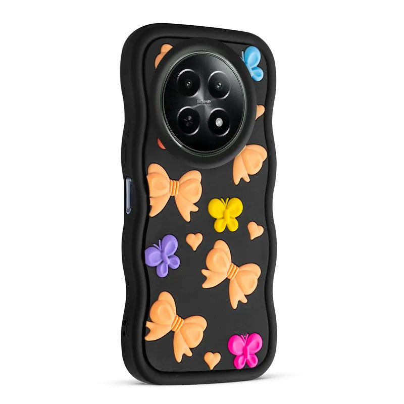 3D Silicone Soft Wave Edges Mobile Back Case For Realme 12 5G