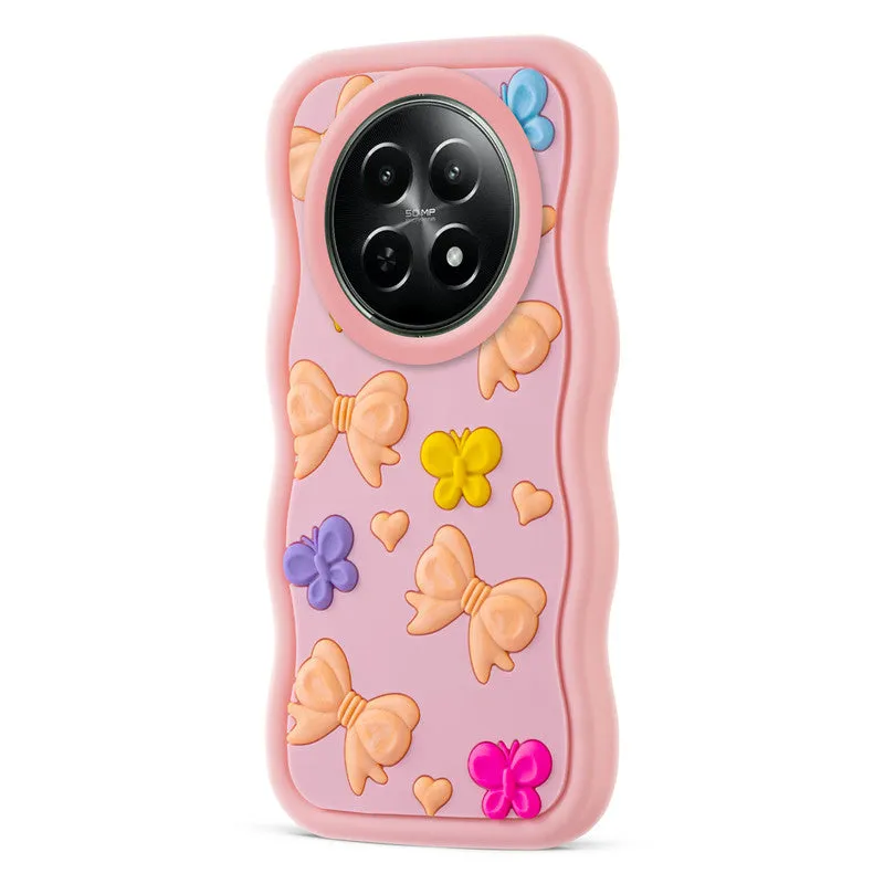 3D Silicone Soft Wave Edges Mobile Back Case For Realme 12 5G