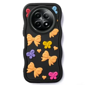 3D Silicone Soft Wave Edges Mobile Back Case For Realme 12 5G