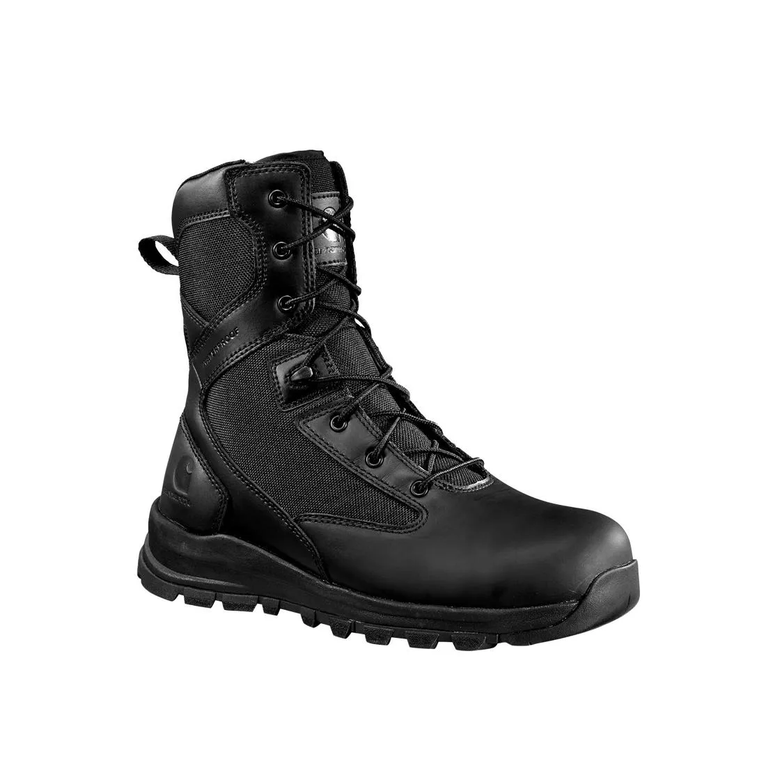 8" Gilmore Waterproof Side Zip Nano Toe Work Boot Black