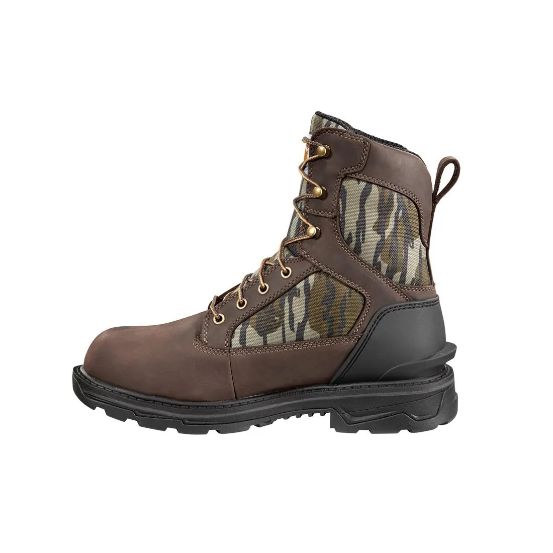 8" Ironwood Waterproof Soft Toe Boot Dark Brown/Mossy Oak