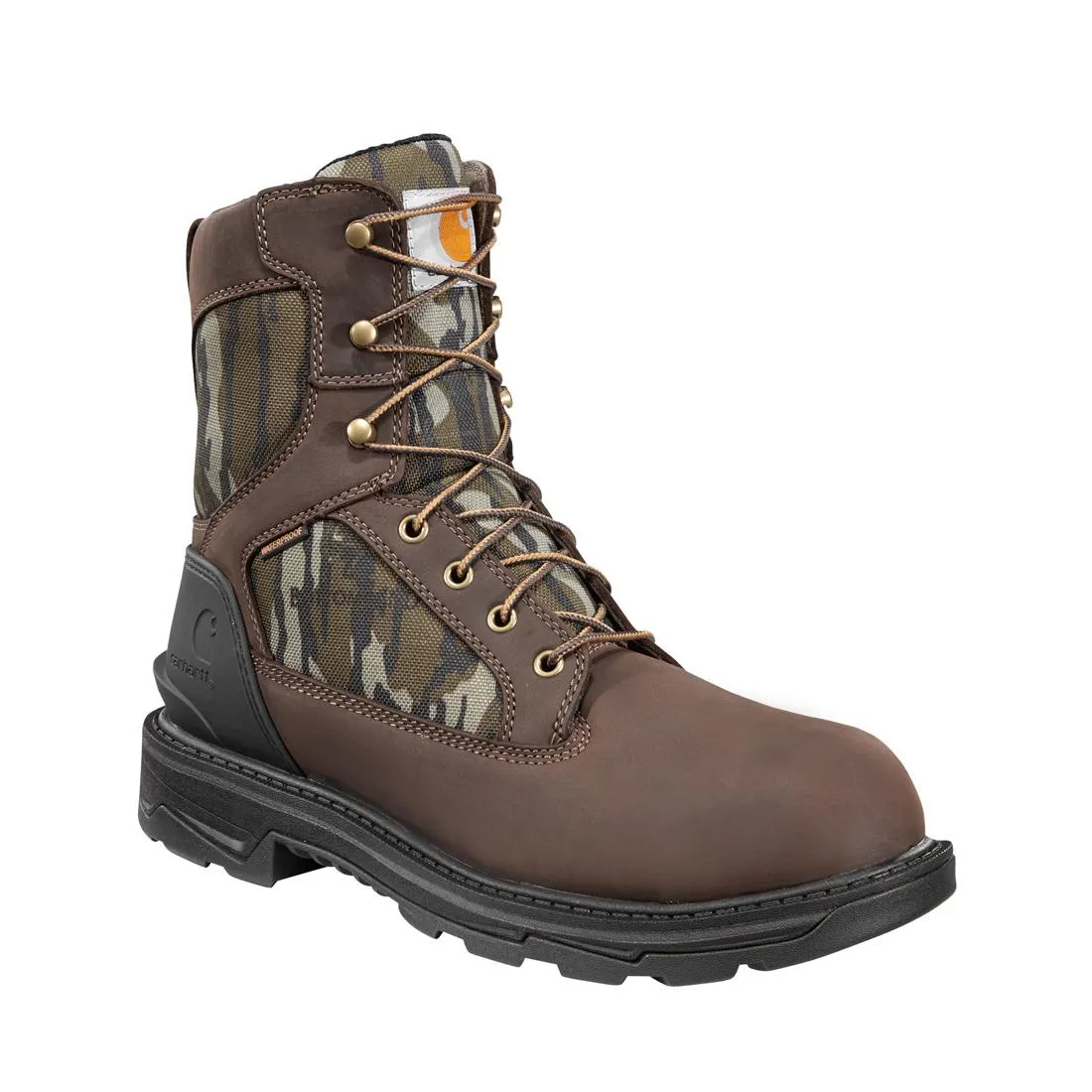 8" Ironwood Waterproof Soft Toe Boot Dark Brown/Mossy Oak