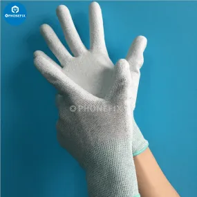 Anti Static Gloves PU Coated ESD Safe Electronic Working Gloves