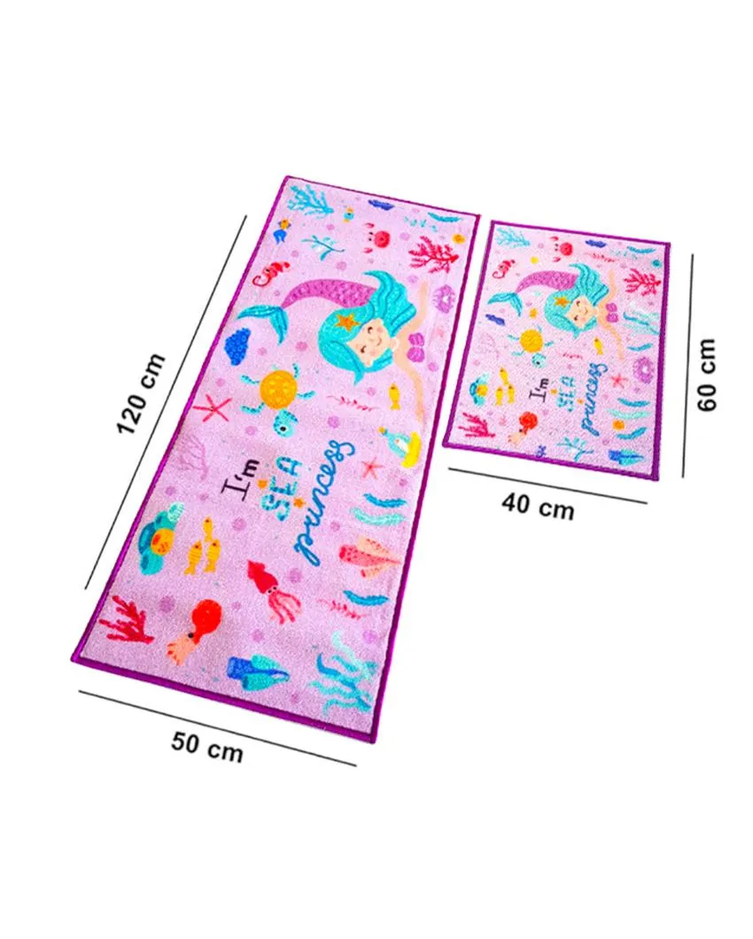 Arabesque Tiles Anti-Slip Runner & Floor Mat Set