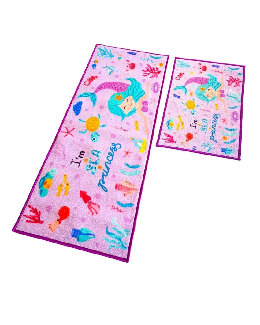 Arabesque Tiles Anti-Slip Runner & Floor Mat Set