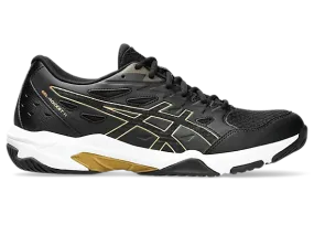 Asics Gel-Rocket 11 Wide Unisex Court Shoe Black/Pure Gold