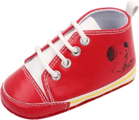 Baby Boys Girls Star High Top Sneaker Soft Anti-Slip Sole Newborn Lace Up First alkers Canvas Denim Shoes
