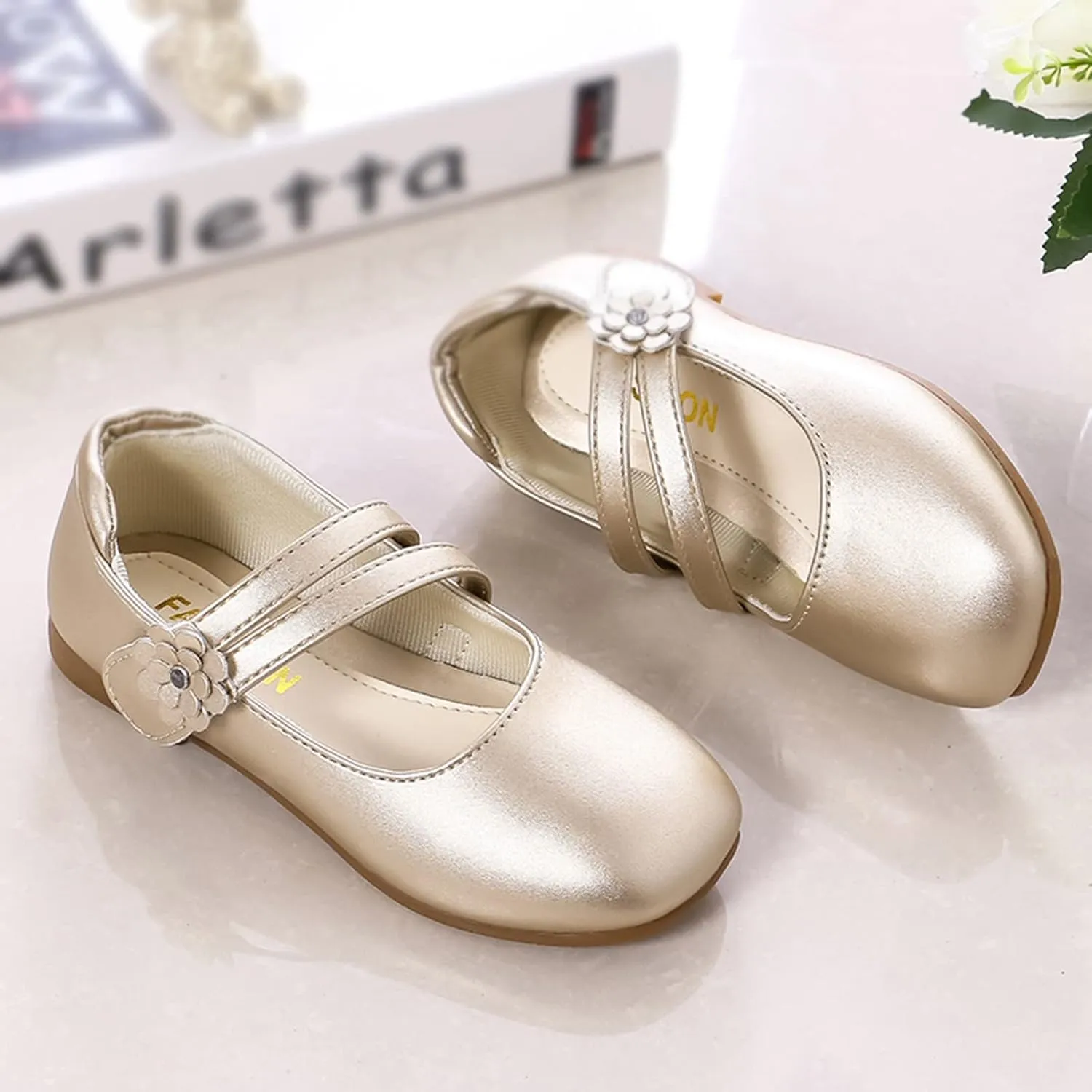 Baby Sneaker Shoes Girl Shoes Small Leather Shoes Single Shoes Children Dance Shoes Girls Performance Toddler Slip Shoe
