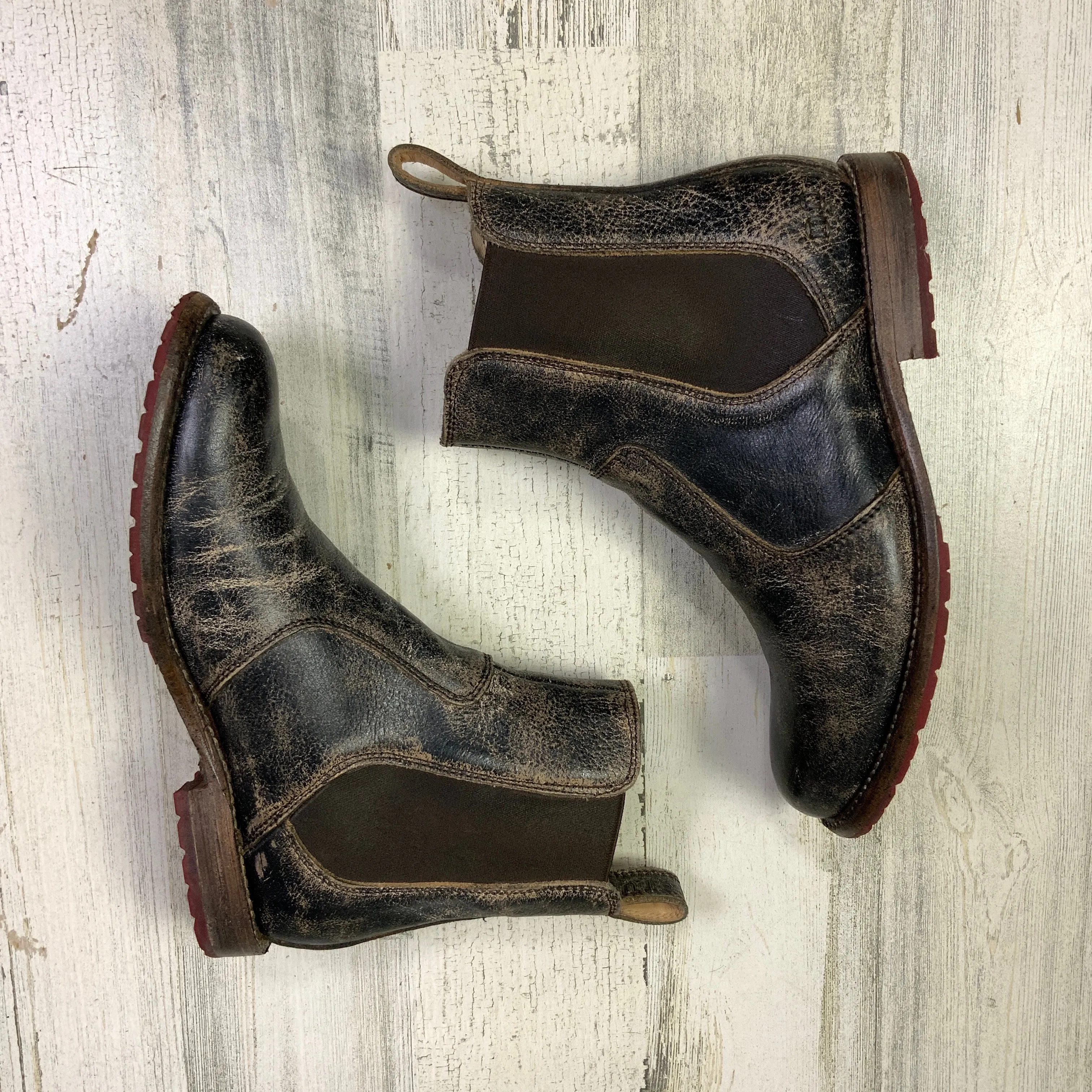 Boots Leather By Bed Stu In Brown, Size: 7.5