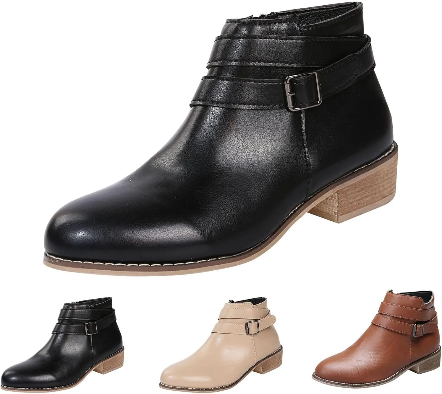 Boots Women Women Boots Blue Cowboy Boots for Women Womens Winter Booties Combat Boots Womens Black Ankle Booties Military Lace Up Leather Ankle Bootie Slippers for Women