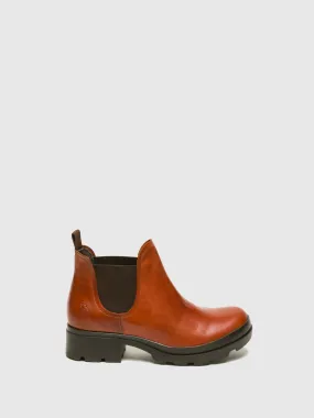 Brown Chelsea Ankle Boots