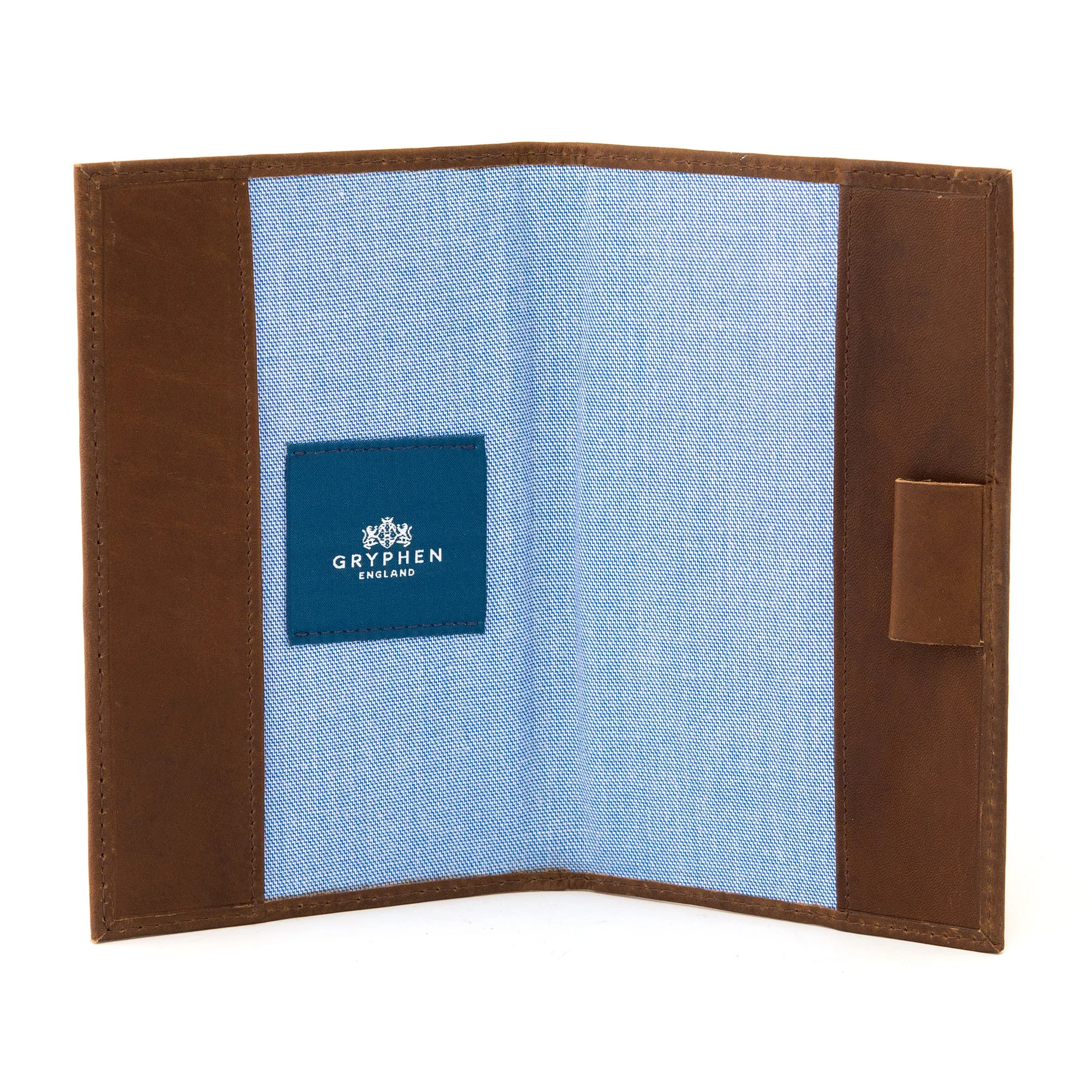 Brown Leather Golf Scorecard Holder by Gryphen