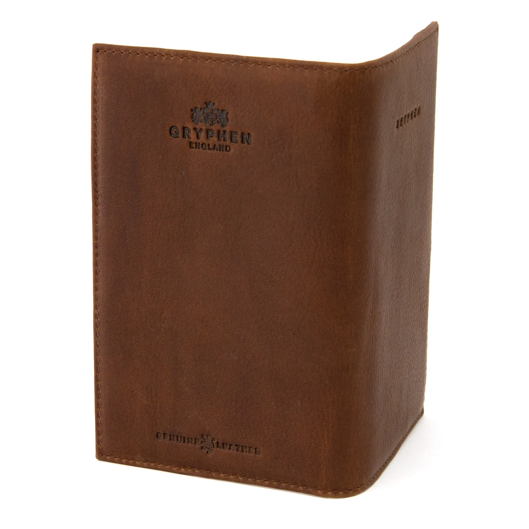 Brown Leather Golf Scorecard Holder by Gryphen