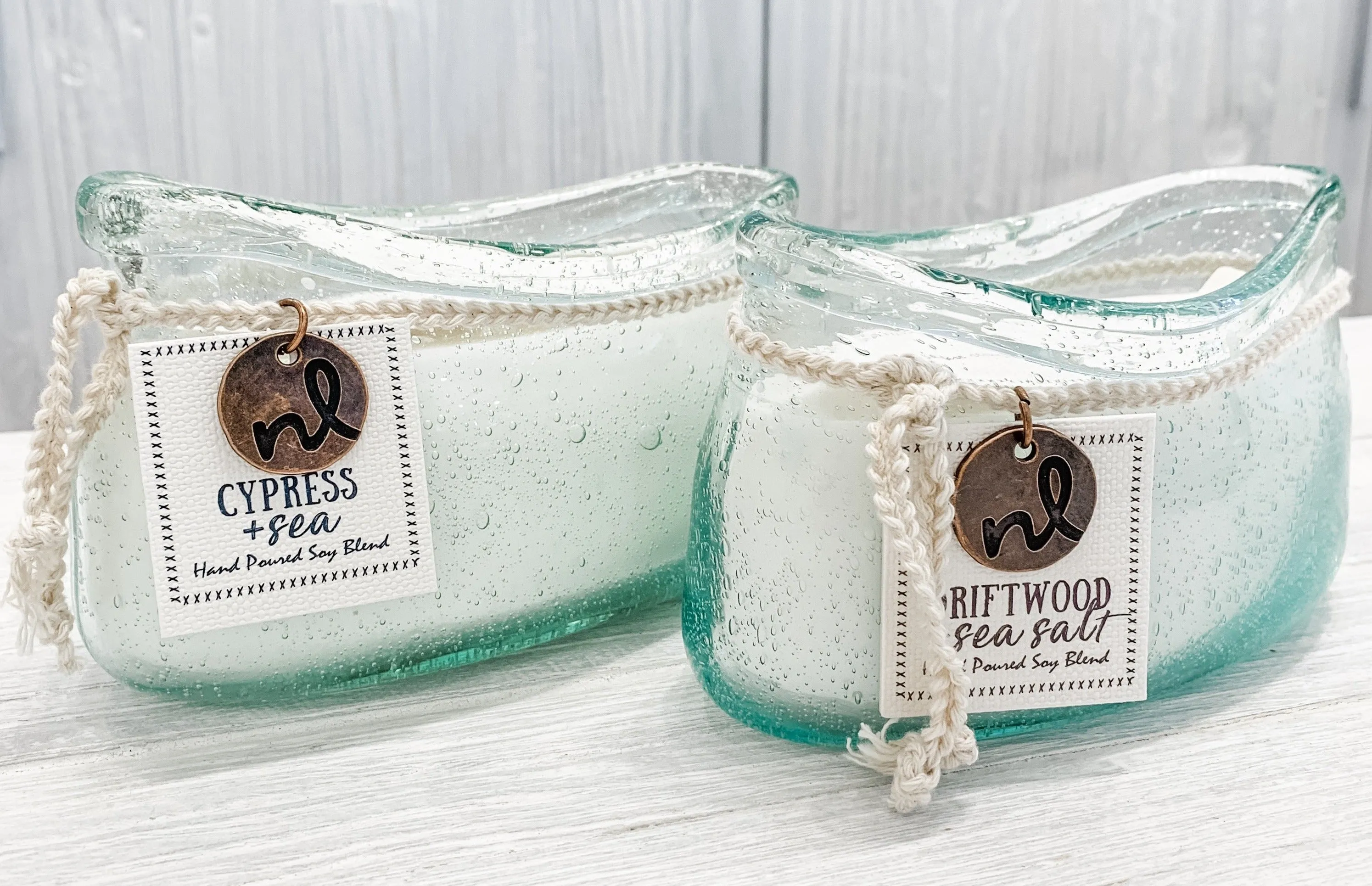 Candle Glass Boat - 2 Scents Available