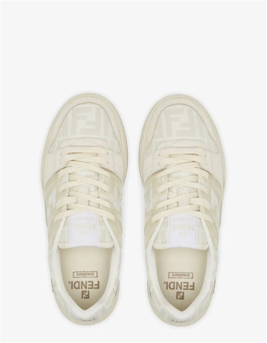 CANVAS LOW-TOPS WITH WHITE SUEDE