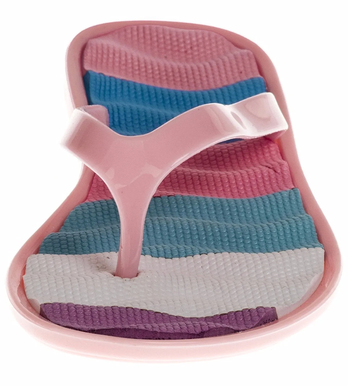 Chatties Girls Jelly Flip Flops - Light Pink, Size 12 / 13 (More Colors and Sizes Available)