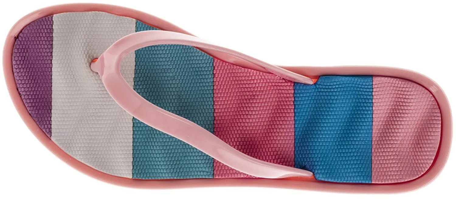 Chatties Girls Jelly Flip Flops - Light Pink, Size 12 / 13 (More Colors and Sizes Available)