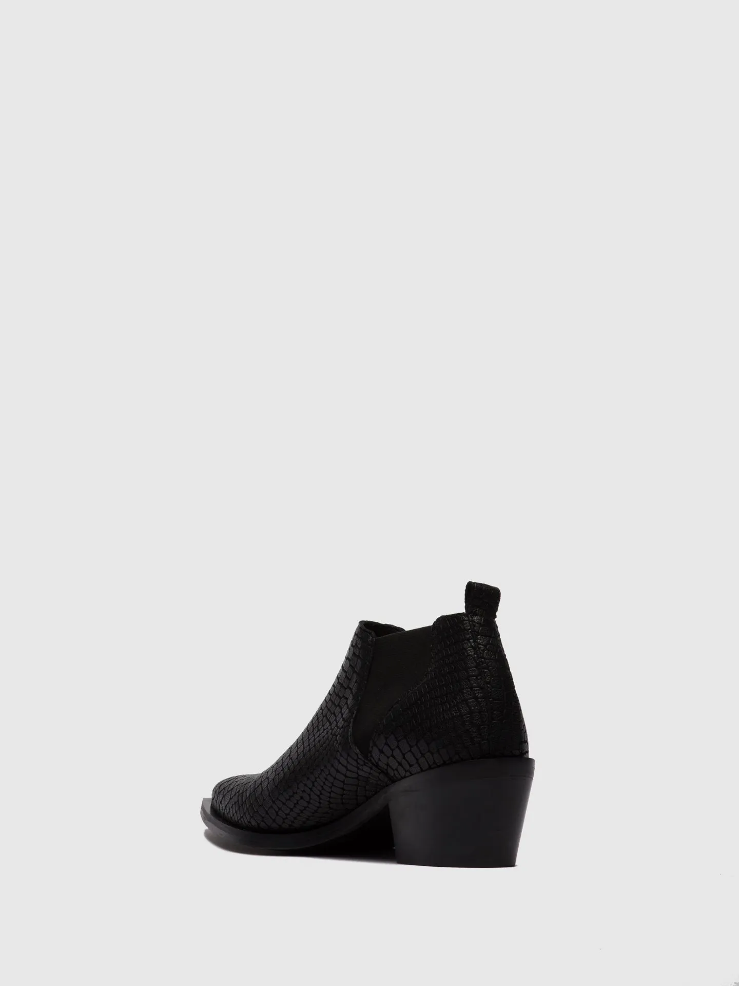 Chelsea Ankle Boots IGAN574FLY CROCO BLACK