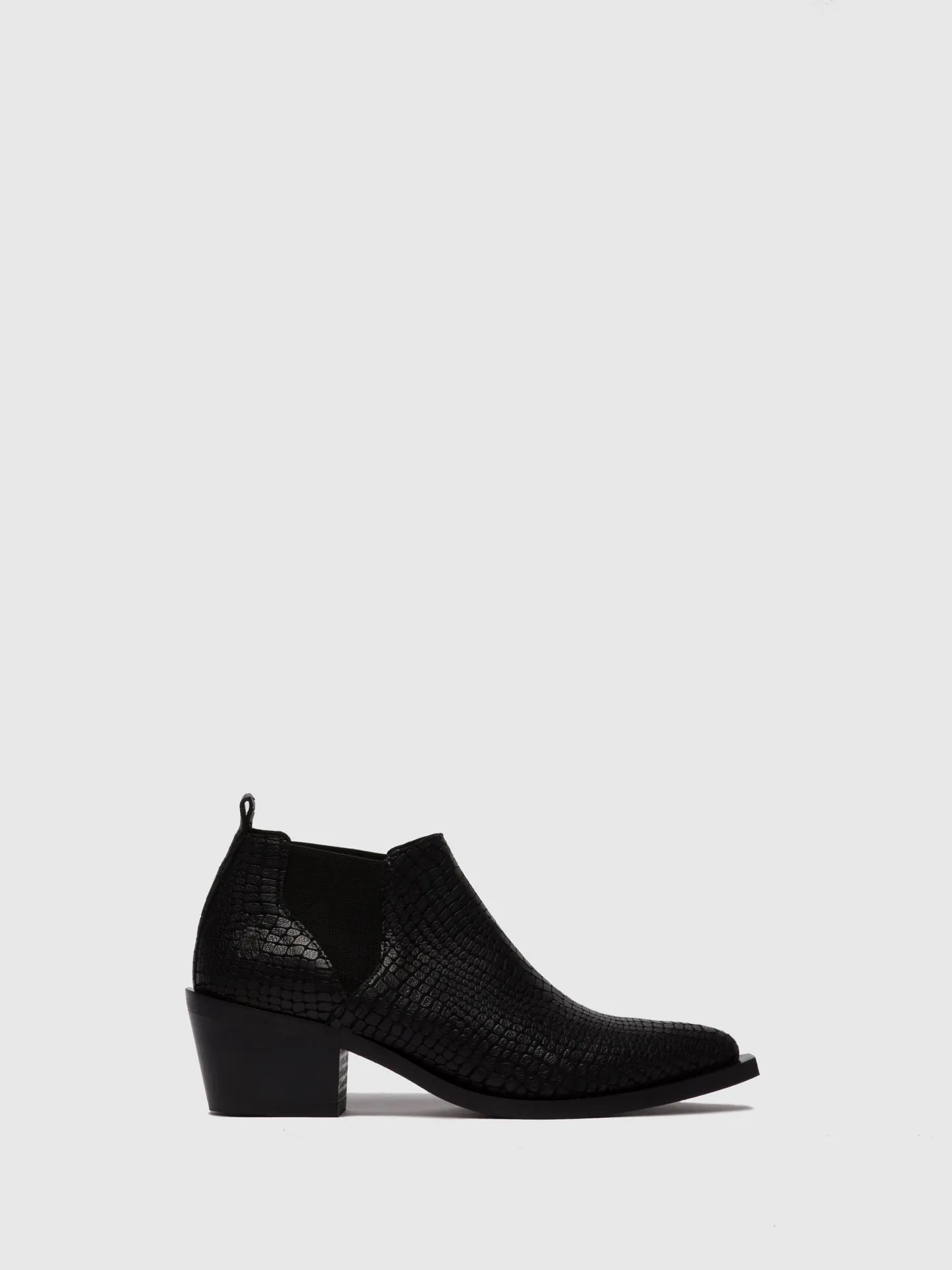 Chelsea Ankle Boots IGAN574FLY CROCO BLACK