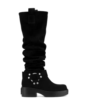 Crook Black Suede