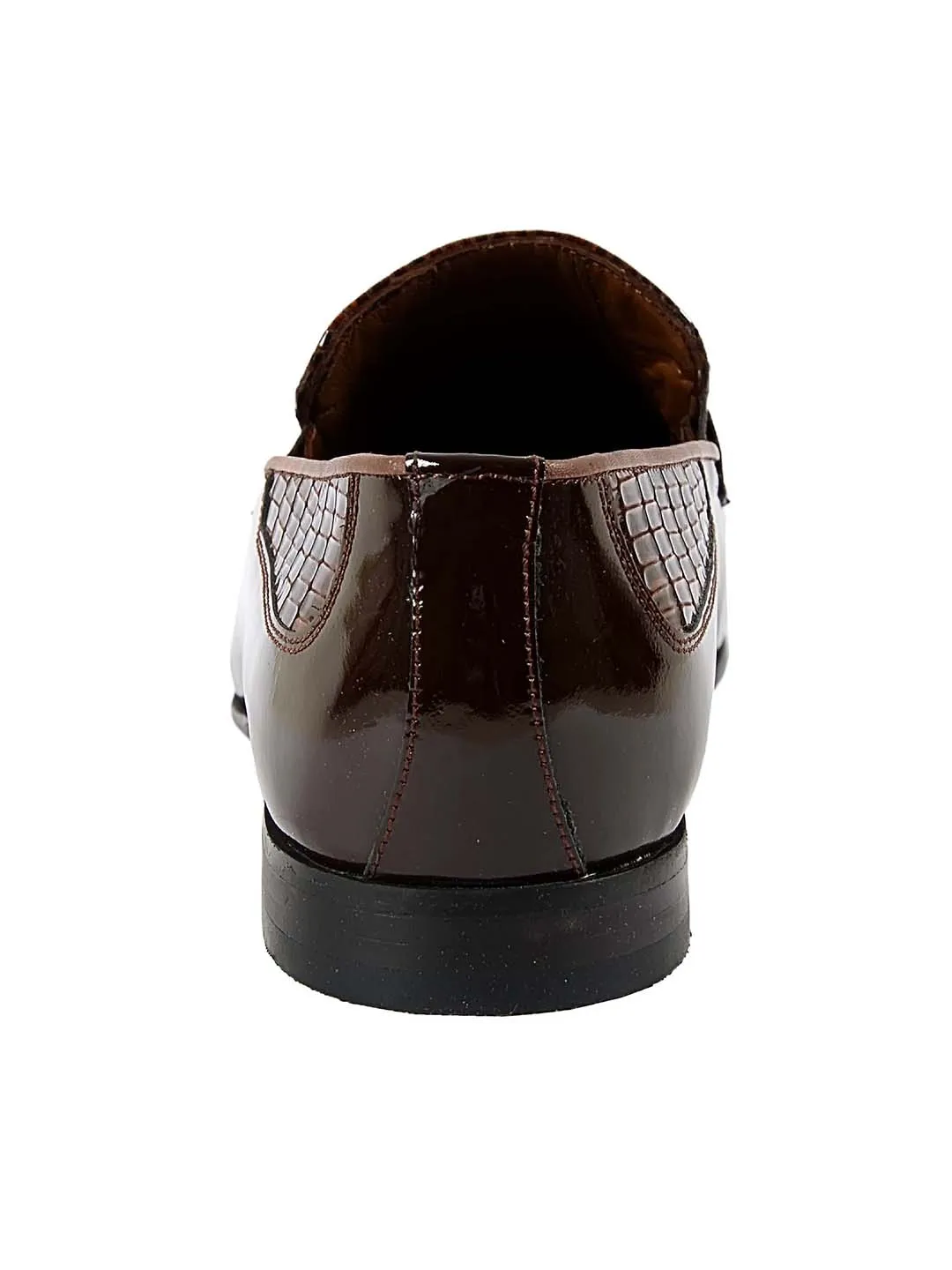 Franco Gabbani Patent Leather Brown Dress Shoe By HITZ