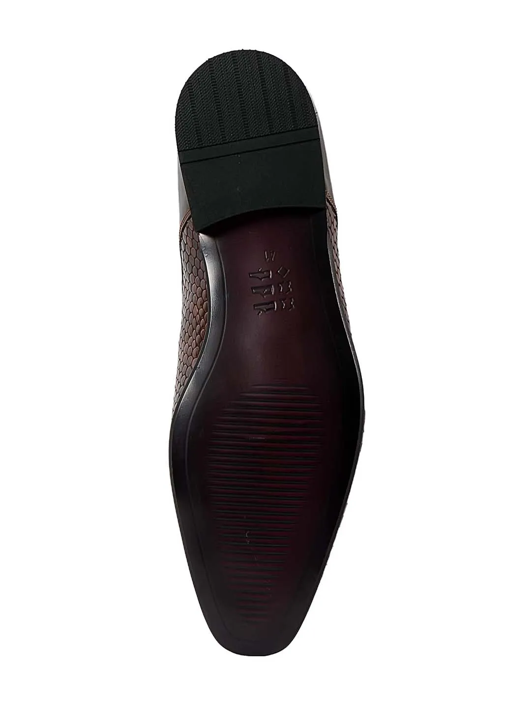 Franco Gabbani Patent Leather Brown Dress Shoe By HITZ