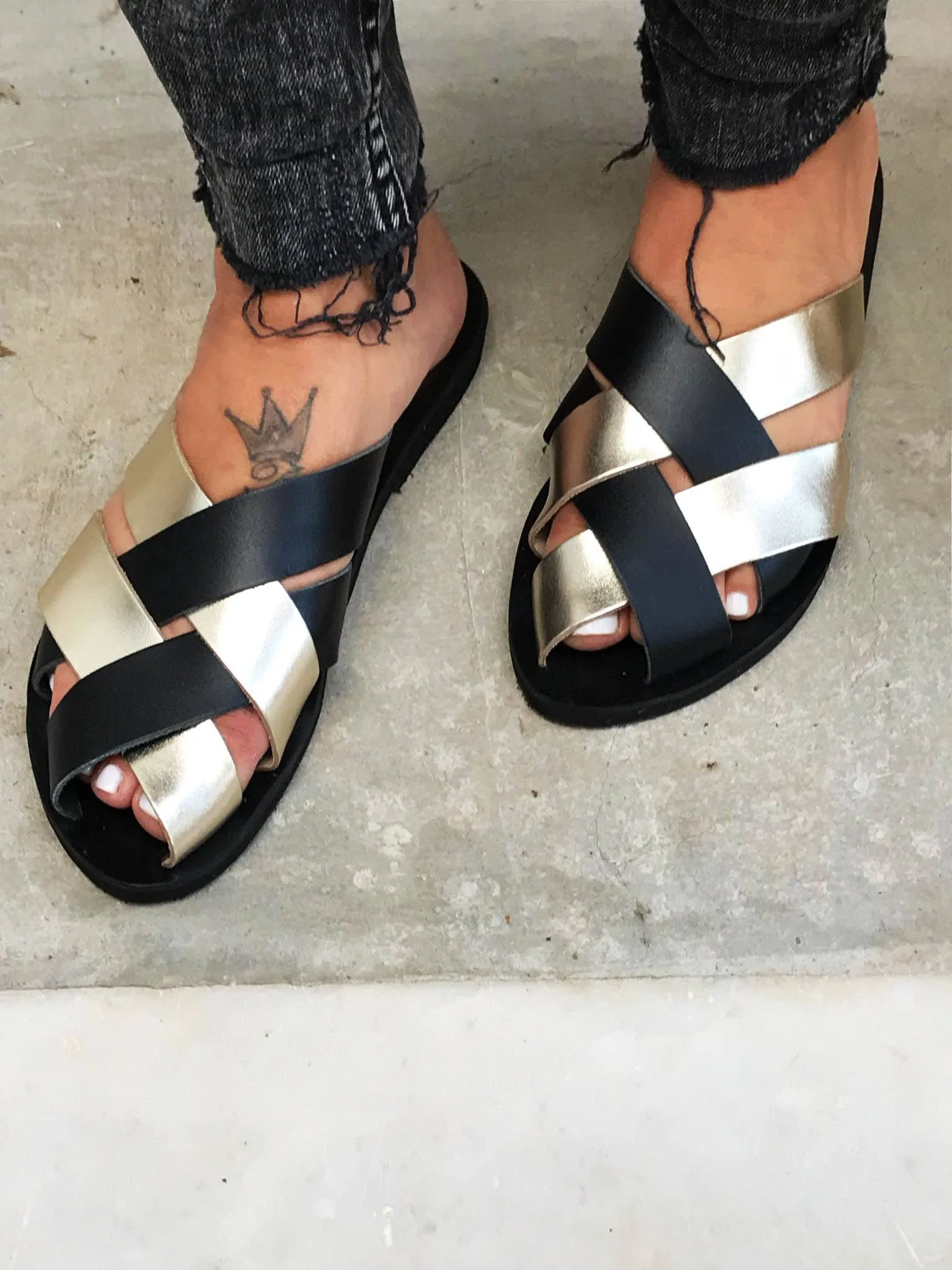 Handmade Leather Sandal : Androniki