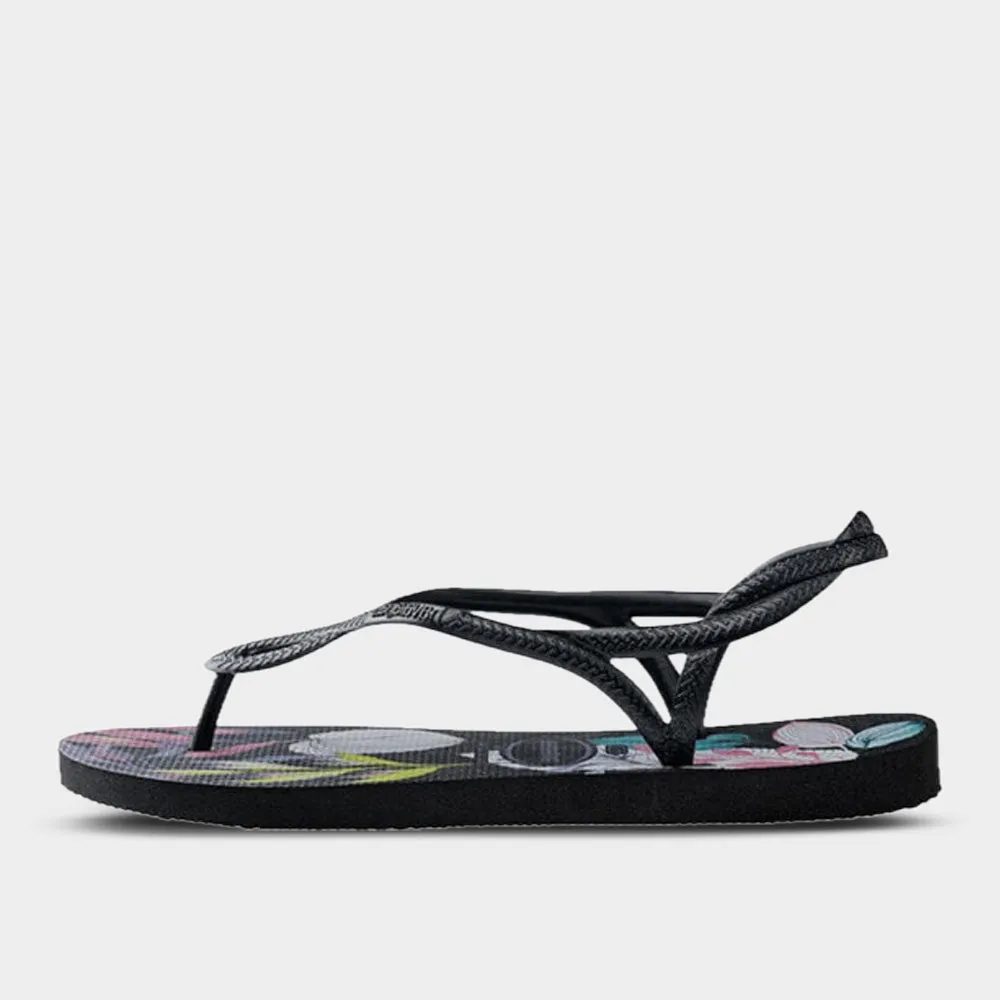 Havaianas Womens Luna Print Sandal Black/Multi _ 183480 _ Black