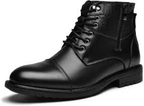 Holy dove Mens Oxford Leather Dress Boots