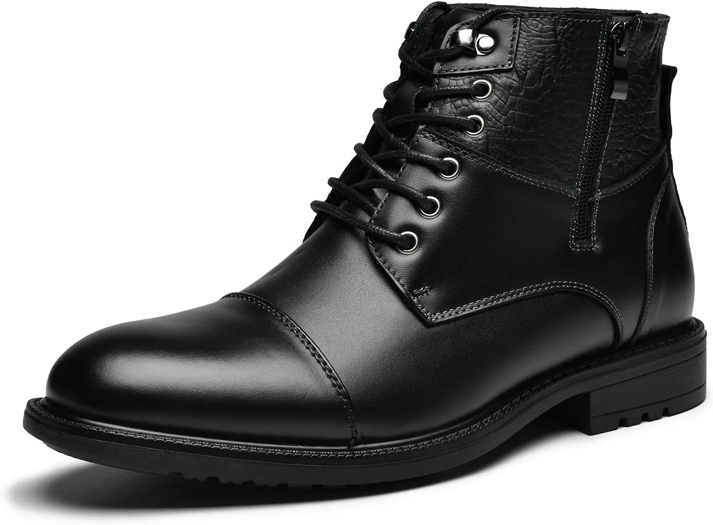 Holy dove Mens Oxford Leather Dress Boots