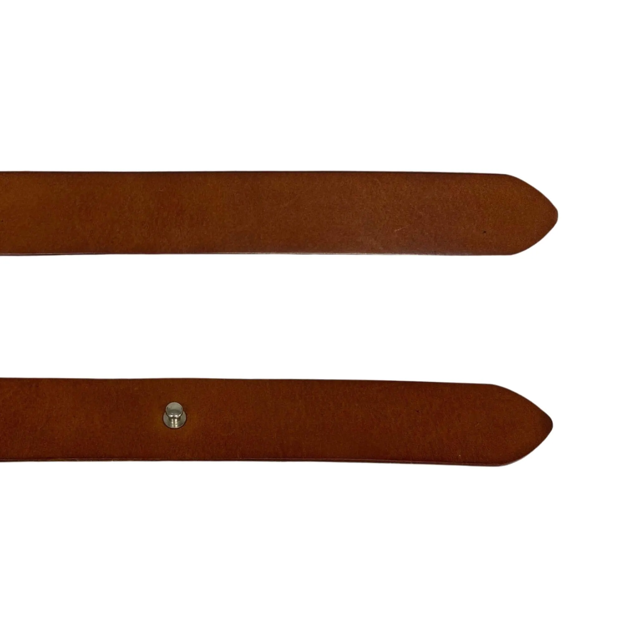 IVY - Women's Tan Leather Belt with Stud Closure