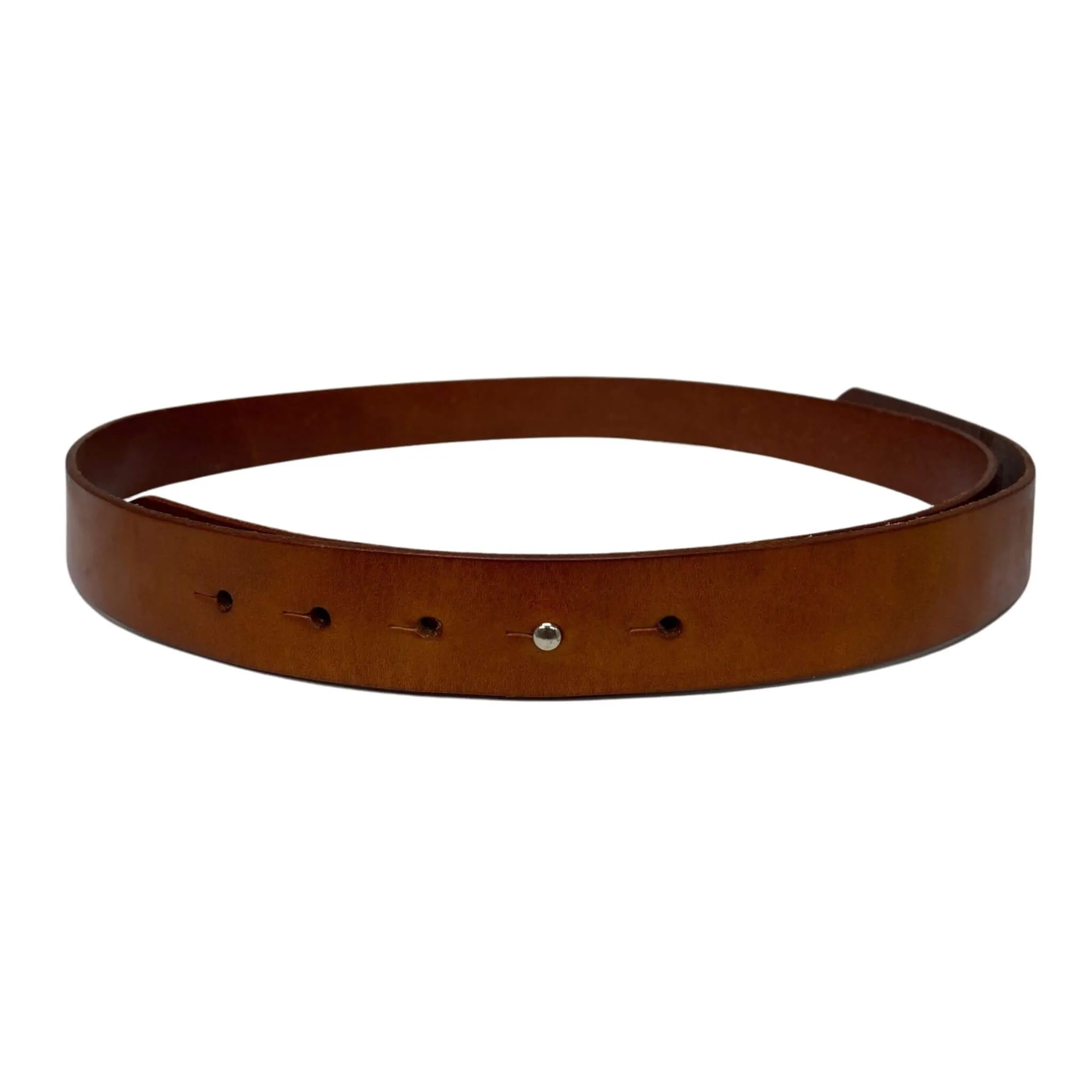 IVY - Women's Tan Leather Belt with Stud Closure