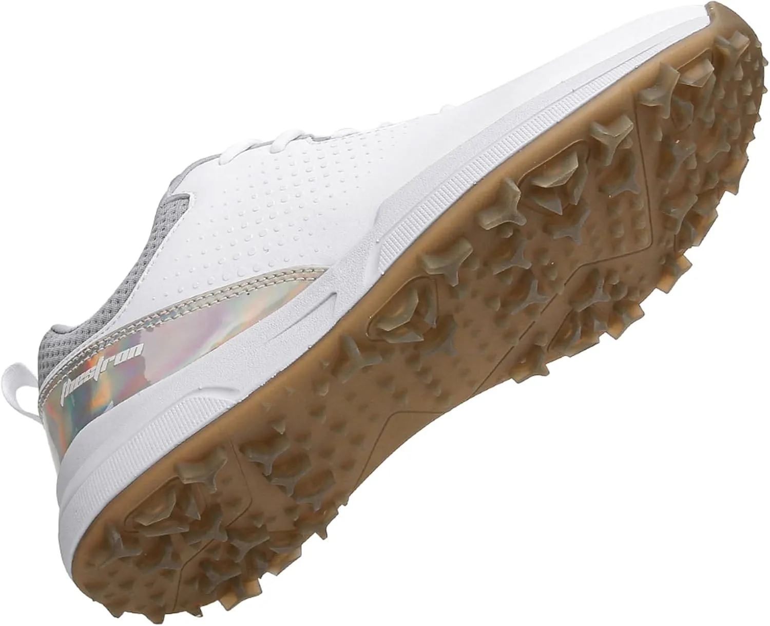 JiuQing Golf Shoes Mens Spikeless Professional Leather Golfing Trainers Outdoor Anti Slip Walking Shoes