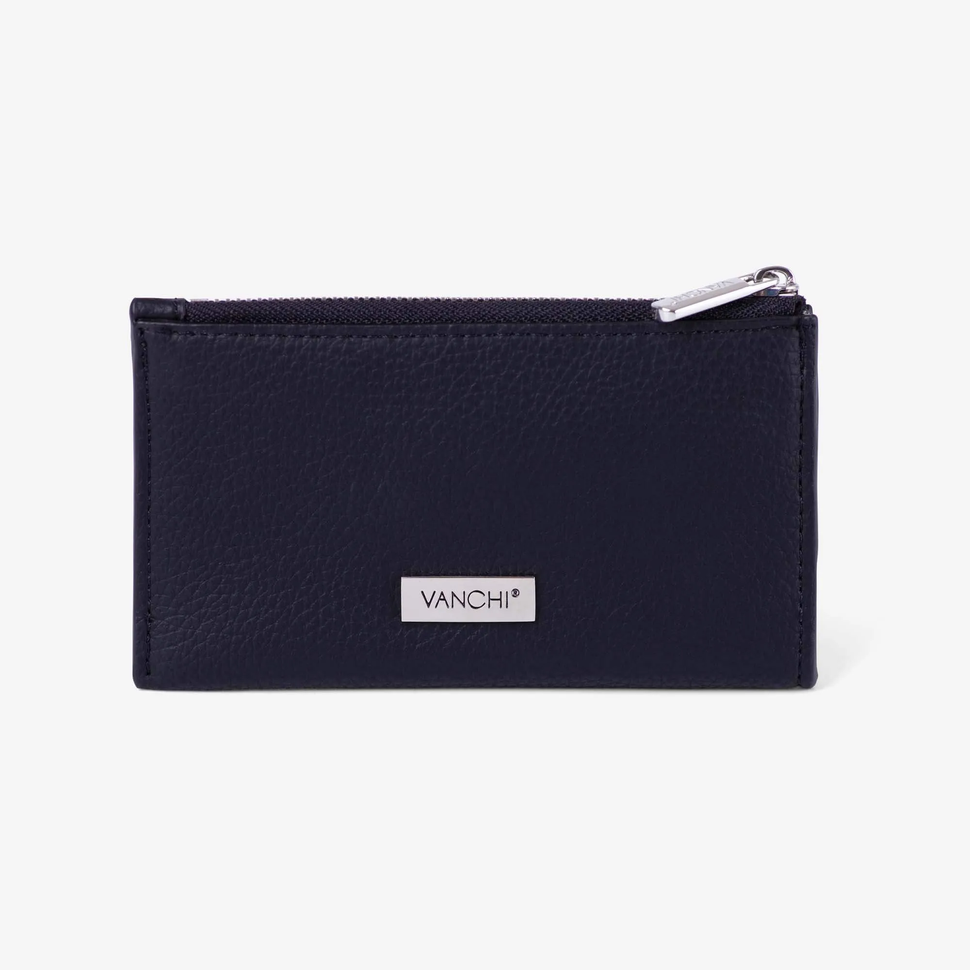 Leather Key Ring/ Bag Tassel  Black Mini Card Wallet