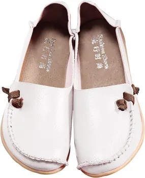 Loafers for Women 2025,Women's Comfortable Loafers Casual Round Toe Slip On Business Lightweight Penny Work Dressy Wide Width Leather Cute Walk Moccasins Driving Flats Soft Walking Shoes