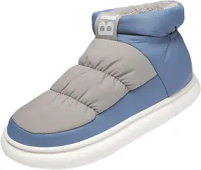 Men Boots for Snow Feather Cloth Bread Shoes Parent Child Model Outer Wear Winter Padded Cotton Shoes
