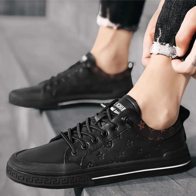 Mens Dress Shoes Leather Causal Oxfords Non Slip Walking Gym Workout Athletic Comfortable Fashion saport Casual Shoe