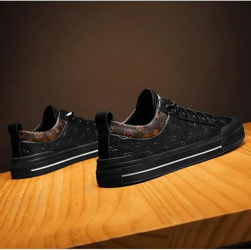 Mens Dress Shoes Leather Causal Oxfords Non Slip Walking Gym Workout Athletic Comfortable Fashion saport Casual Shoe