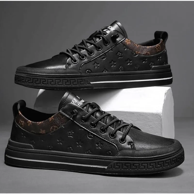 Mens Dress Shoes Leather Causal Oxfords Non Slip Walking Gym Workout Athletic Comfortable Fashion saport Casual Shoe