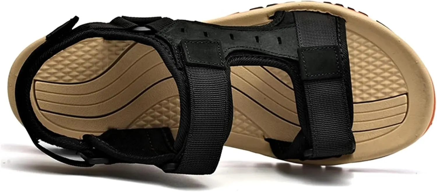 Men's Genuine Leather Sandals Outdoor Roman Sandals
