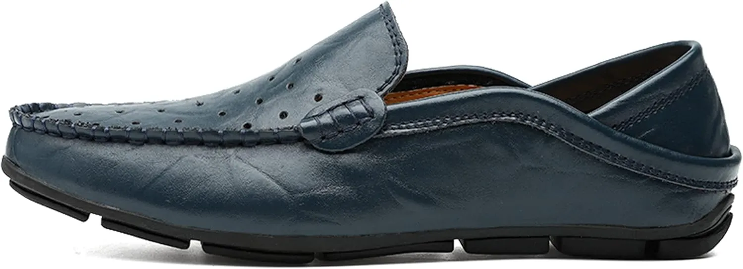 Minishion Men Loafers Shoes Breathable Summer Dress Shoes 20139#