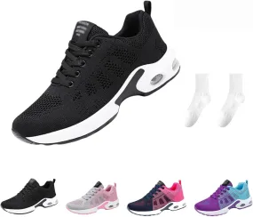 Musabela Orthopedic Shoes for Women, Air Cushion Mesh Breathable Sneaker Shoes, Comfortable Orthopedic Shoes for Your Feet, Mesh Casual Breathable Knit Air Cushion Shoes