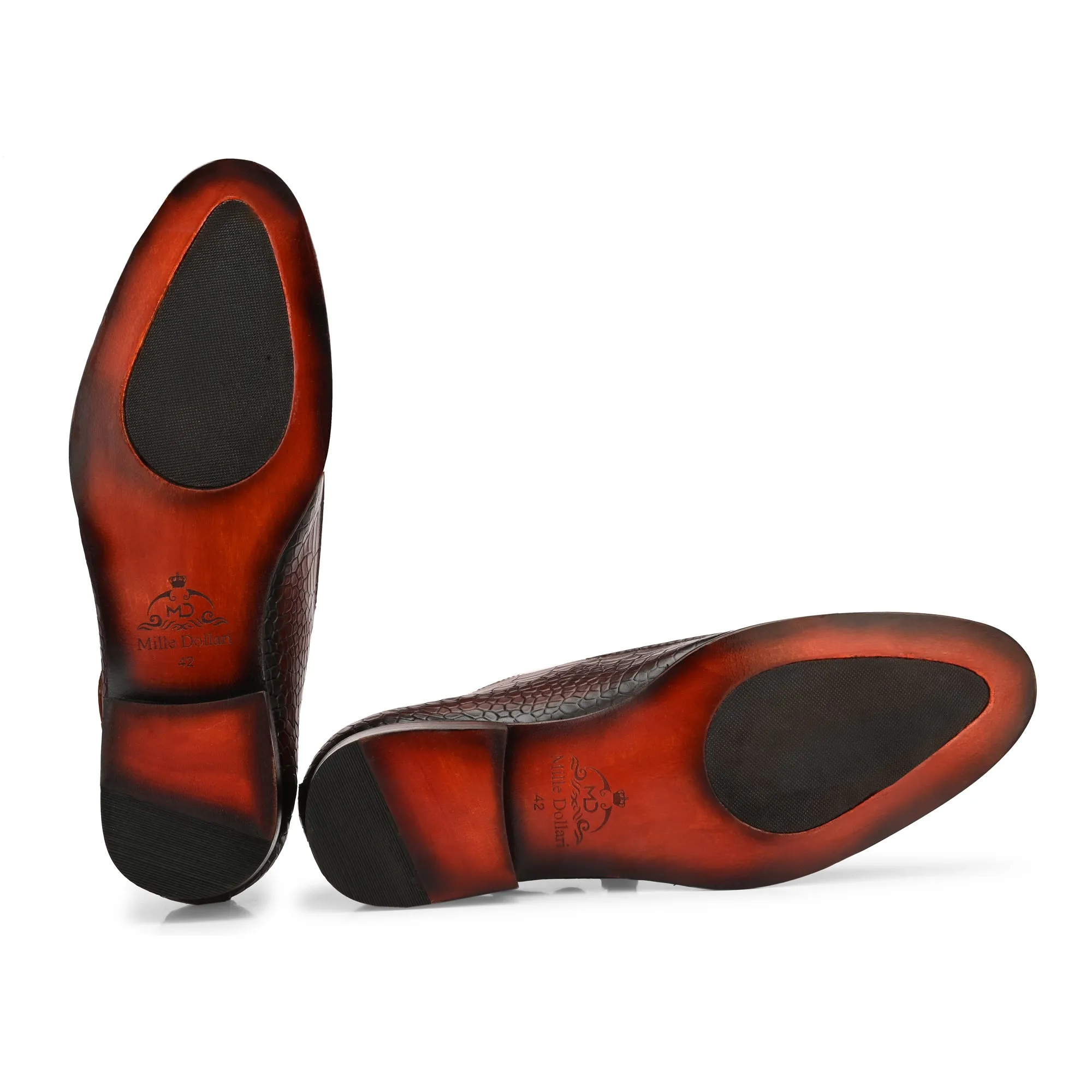 Regent Newsberry: Brown Single Monk Strap Shoe