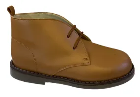 Shawn & Jeffery Tan Roble Lace up Leather Booties