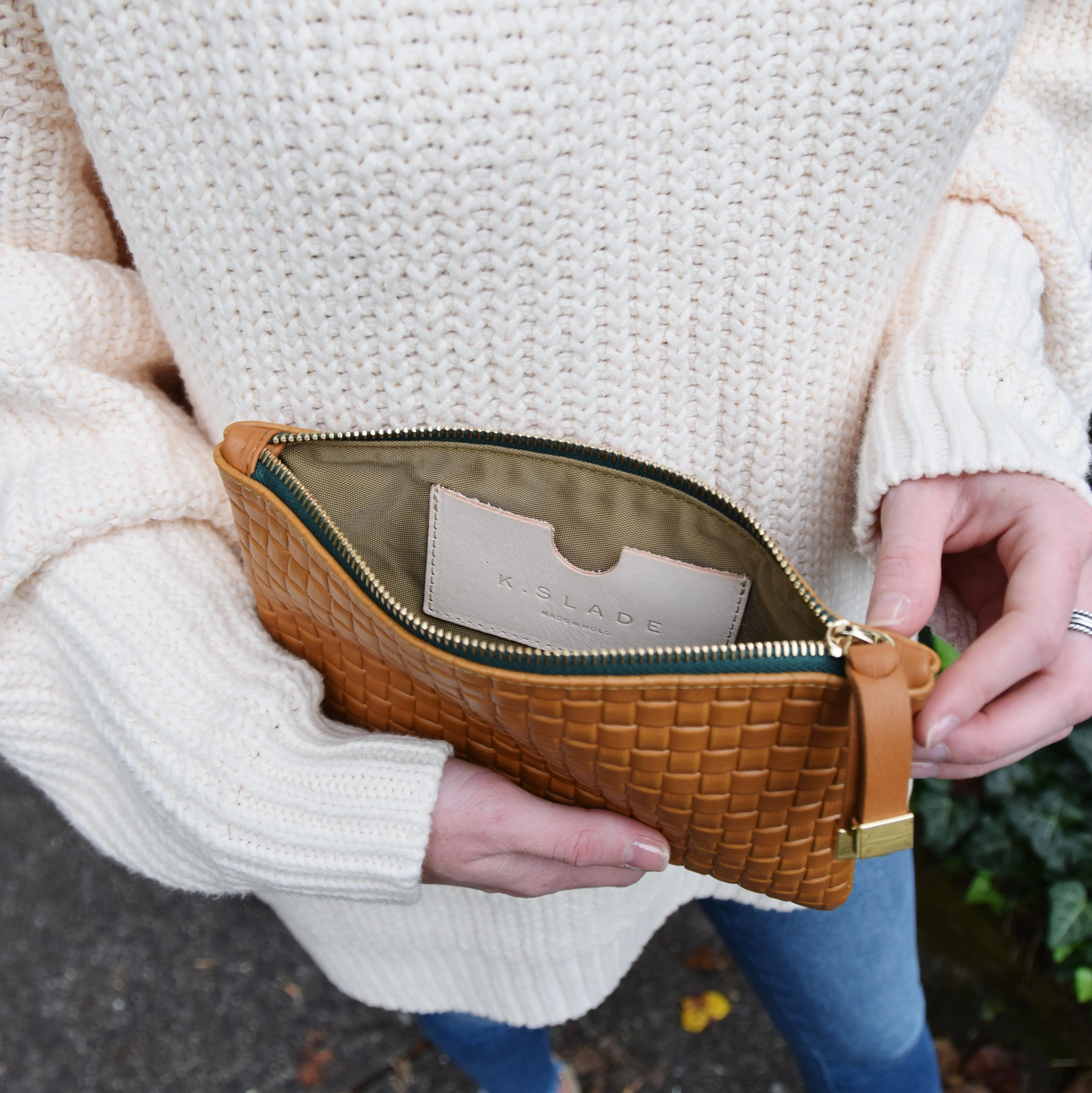 TIP POUCH | TAN WEAVE