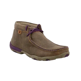 Twisted X Ladies Chukka Driving Moc Bomber & Purple Shoes WDM0015