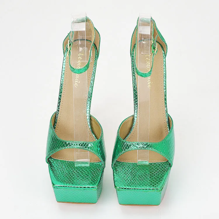 Waterproof Platform With High Heel Sandals