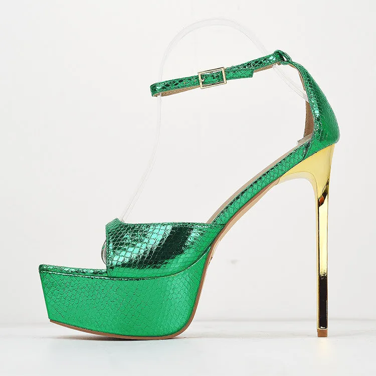Waterproof Platform With High Heel Sandals