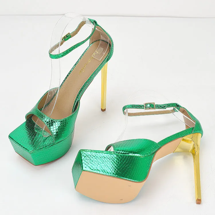 Waterproof Platform With High Heel Sandals