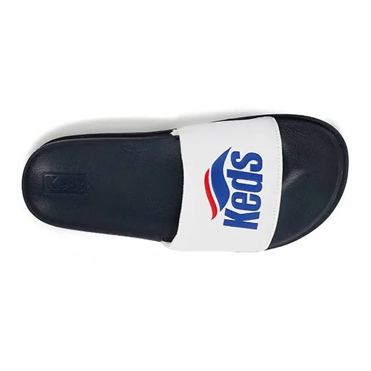 Women's Bliss Wave Sandal White/Navy (KC66189)